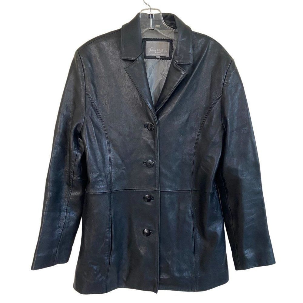 Juliet Michelle/ Adler Large Womens Black Leather / New Zealand Lamb Skin Blaze
